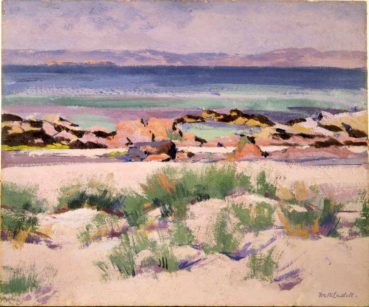 Na brzegu, Iona (olej na płótnie) autorstwa Francis Campbell Boileau Cadell