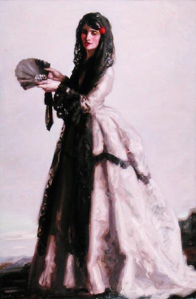 hiszpańska dama autorstwa Francis Campbell Boileau Cadell