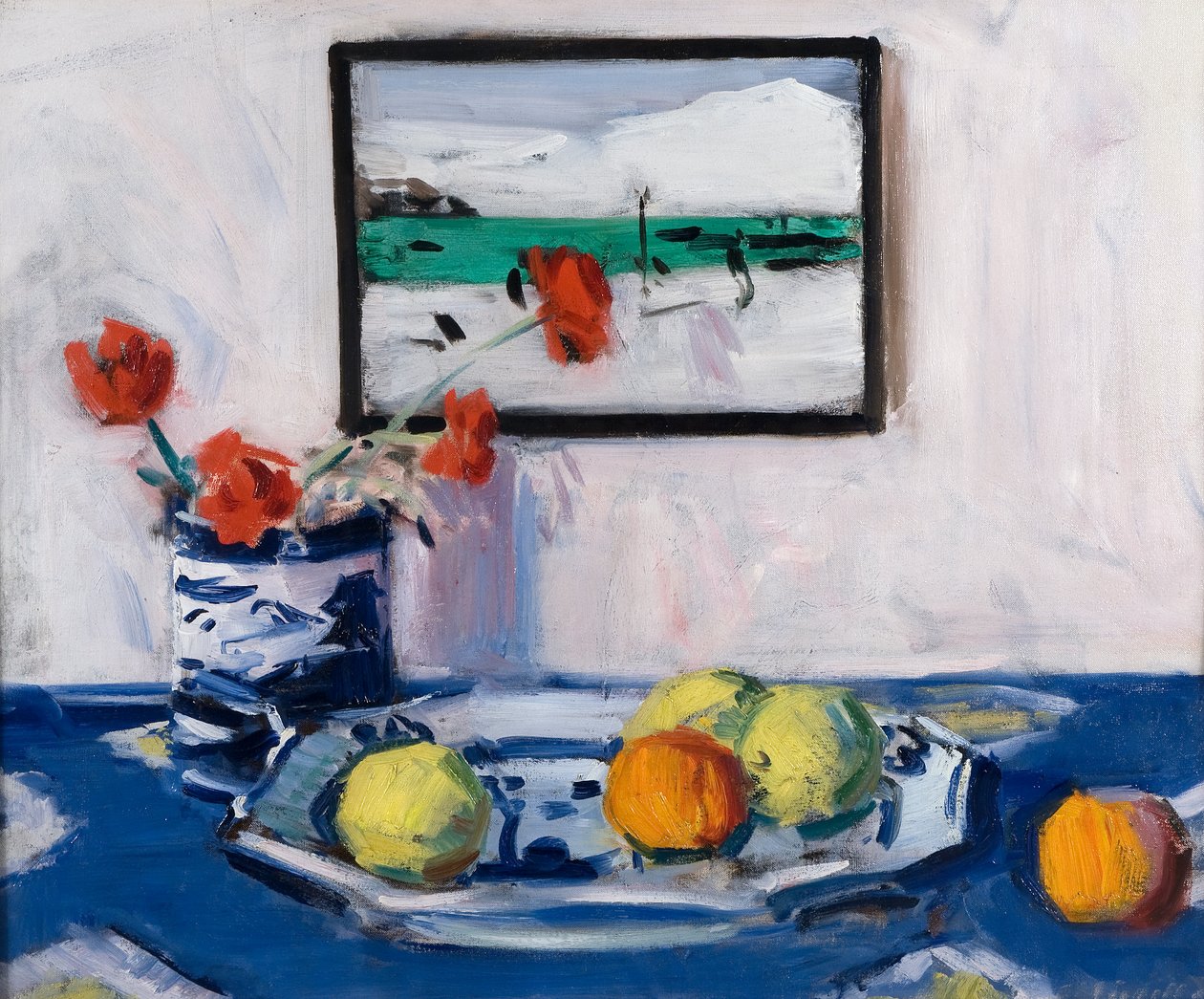 Martwa natura, ok. 1915 (olej na płótnie) autorstwa Francis Campbell Boileau Cadell