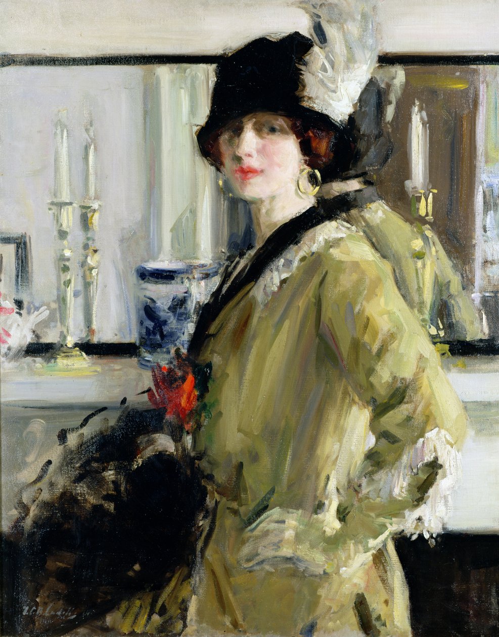 Czarny kapelusz autorstwa Francis Campbell Boileau Cadell