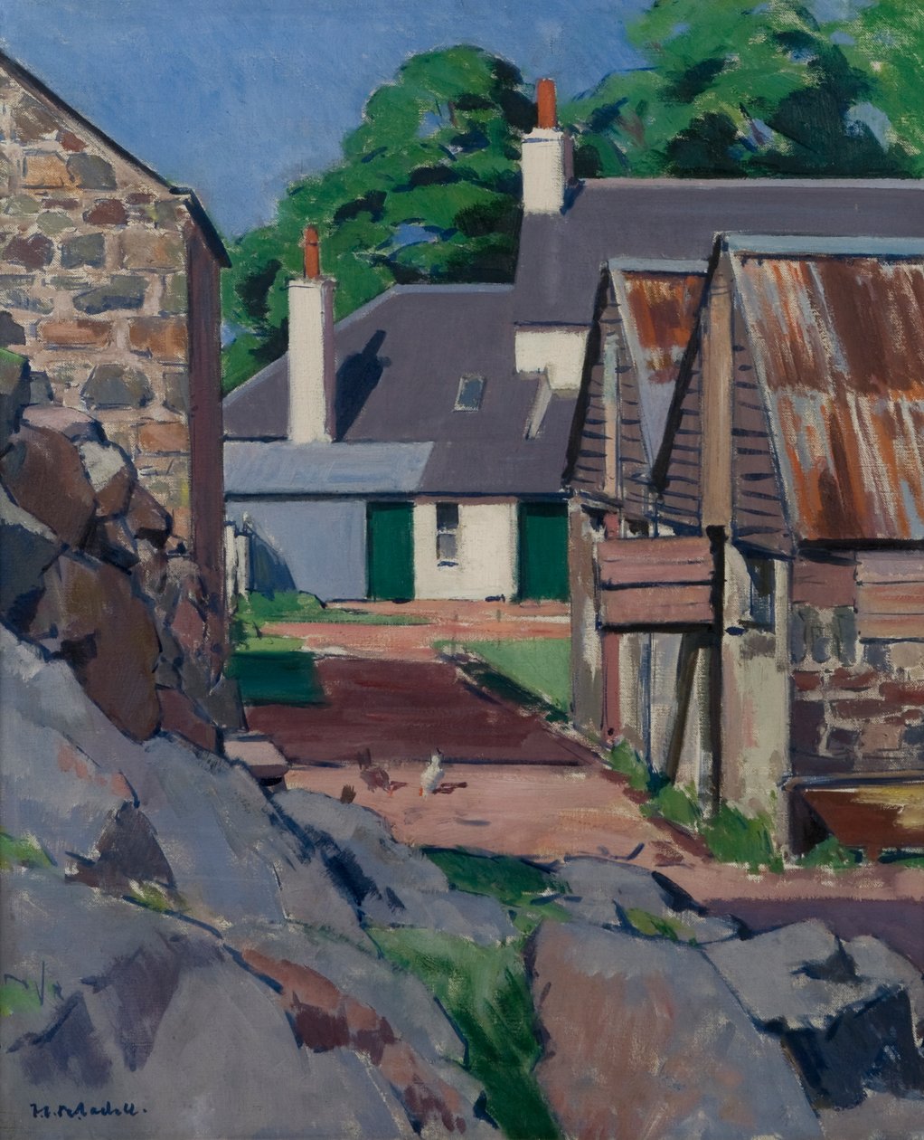 Farma, Wyspa Mull autorstwa Francis Campbell Boileau Cadell