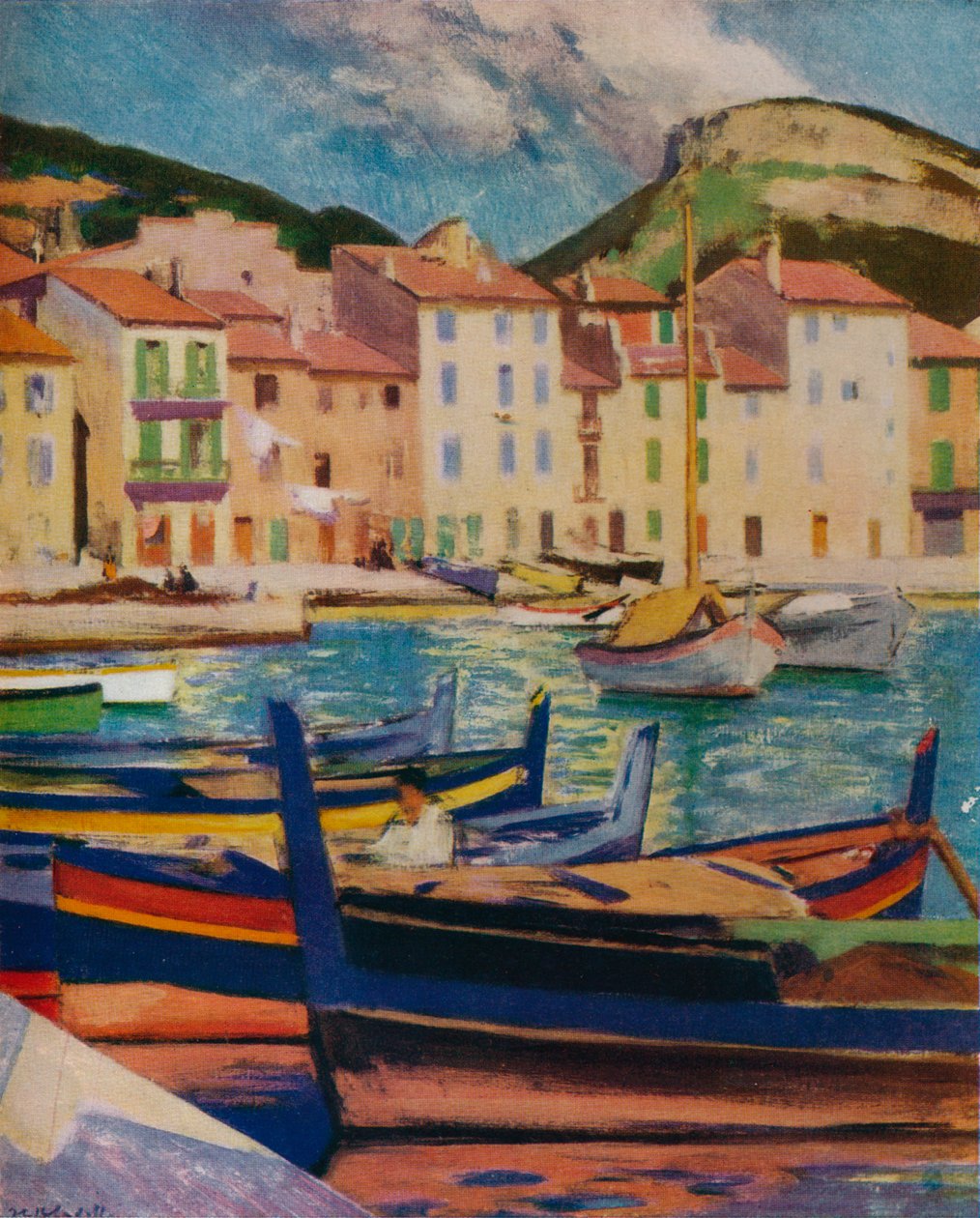 Port, Cassis, ok. 1924 1932 autorstwa Francis Campbell Boileau Cadell