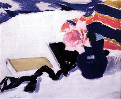 Róża i Czarna Wstążka (olej na panelu) autorstwa Francis Campbell Boileau Cadell