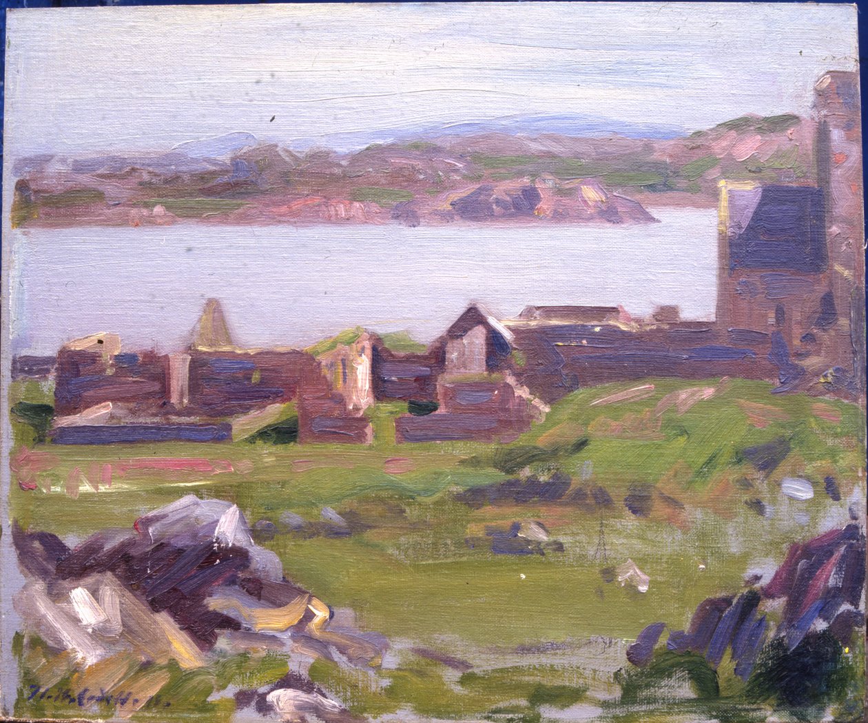 Ruiny Opactwa Iona (olej na płótnie) autorstwa Francis Campbell Boileau Cadell