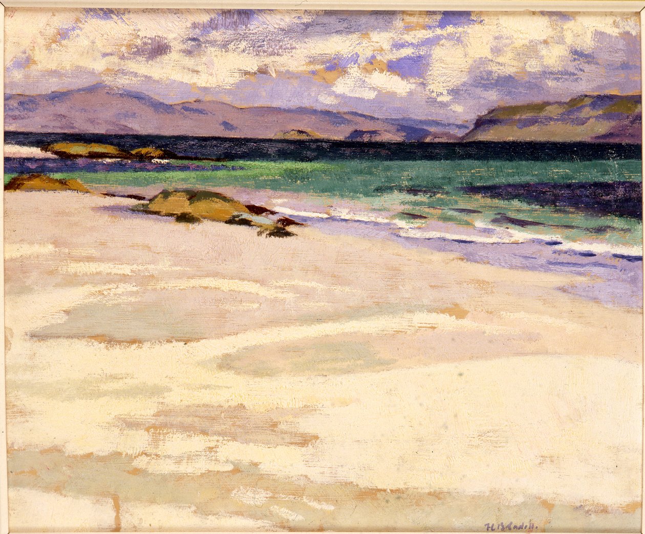 Biała Strand, Iona (olej na płótnie) autorstwa Francis Campbell Boileau Cadell