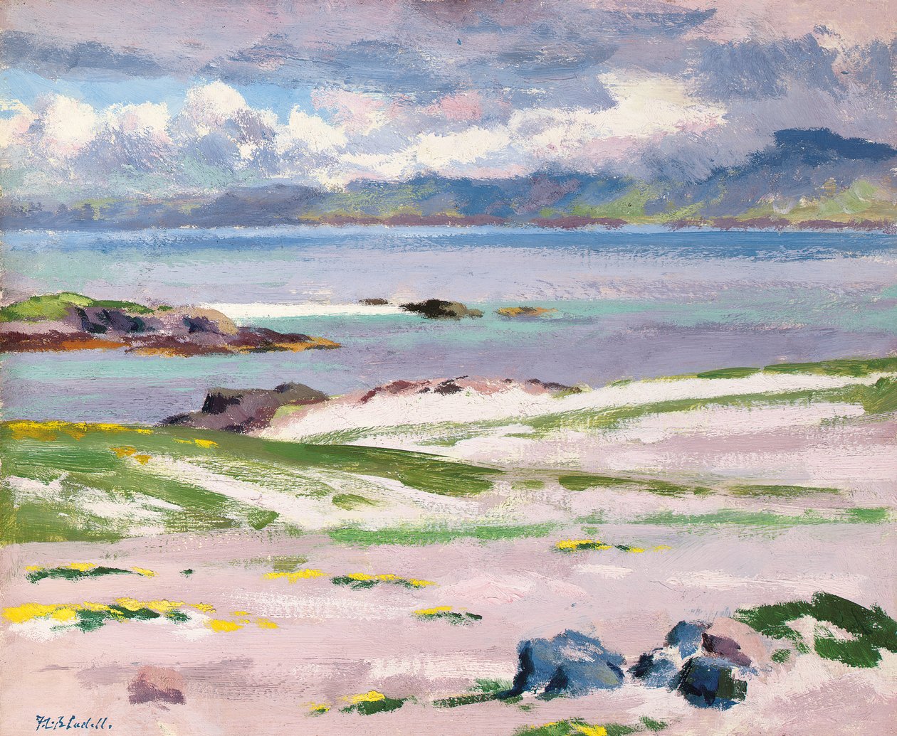 Ku Mull z Choc Ard Anraidh, Iona, ok. 1928 (olej na płótnie) autorstwa Francis Campbell Boileau Cadell