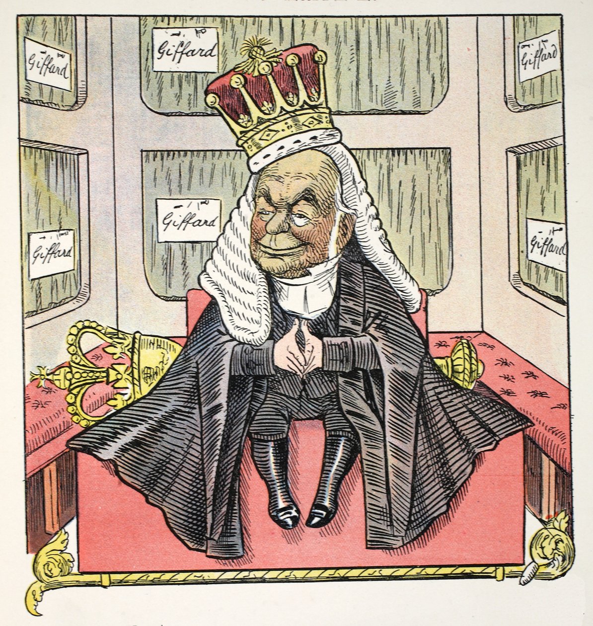 Wczesne E, ilustracja z alfabetu Struwwelpeter, werset Harolda Begbiego (1871-1929) autorstwa Francis Carruthers Gould