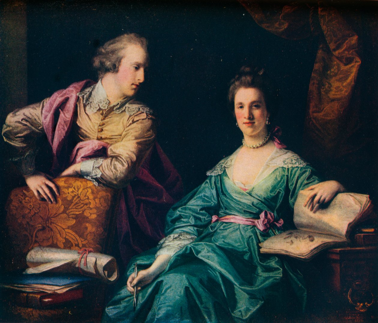 Isabel i Thomas Crathorne, 1767 autorstwa Francis Cotes