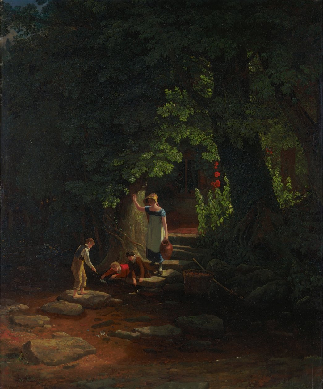 Crianças por um Brookpolish autorstwa Francis Danby