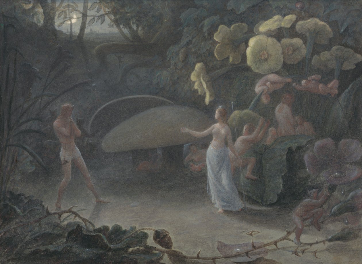 Oberon i Tytania autorstwa Francis Danby