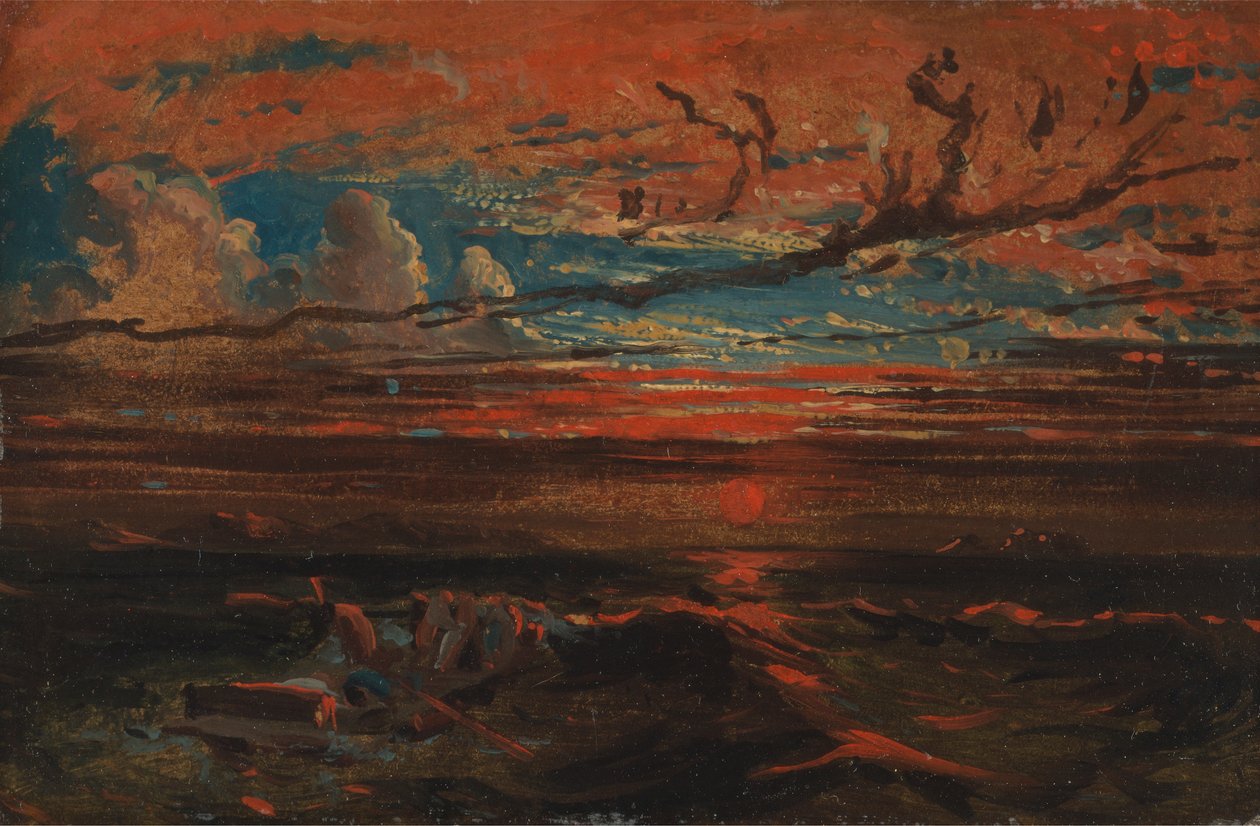 Pôr do sol no mar depois de um Stormpolish autorstwa Francis Danby