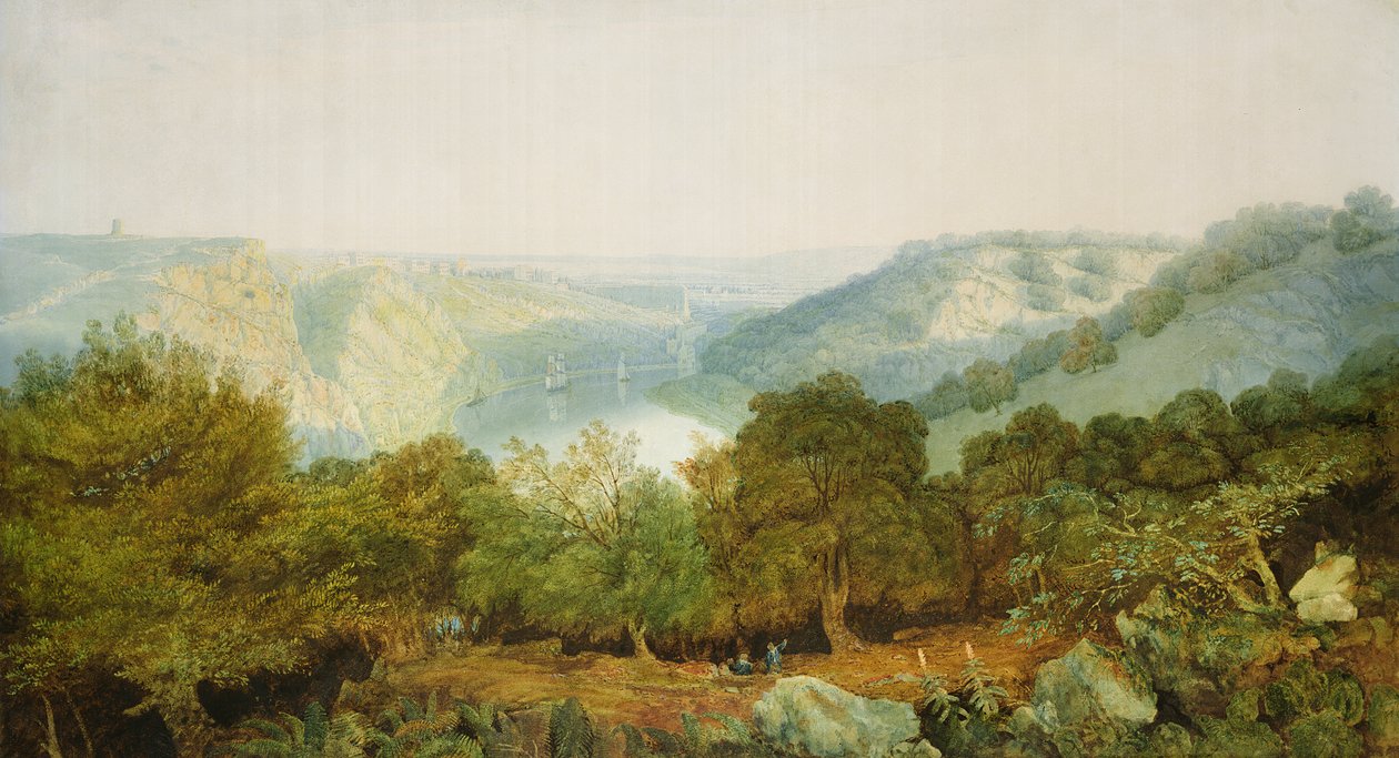 Wąwóz Avon z Clifton i Hotwells, Bristol autorstwa Francis Danby