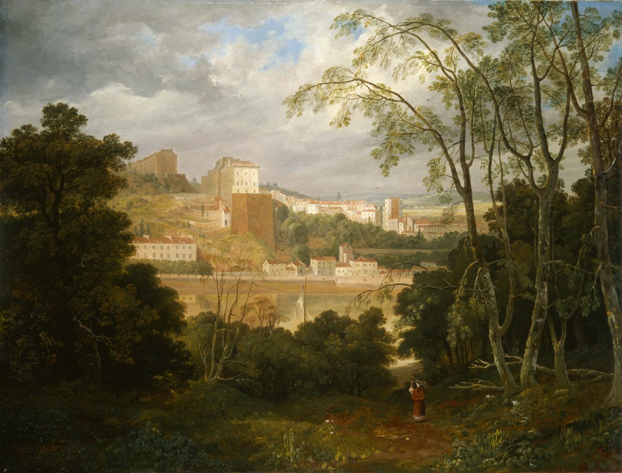 Widok Cliftona z Leigh Woods, ok. 1818-20 (olej na panelu) autorstwa Francis Danby