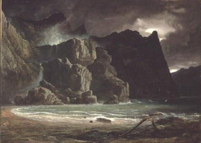 Widok na jezioro w Norwegii autorstwa Francis Danby
