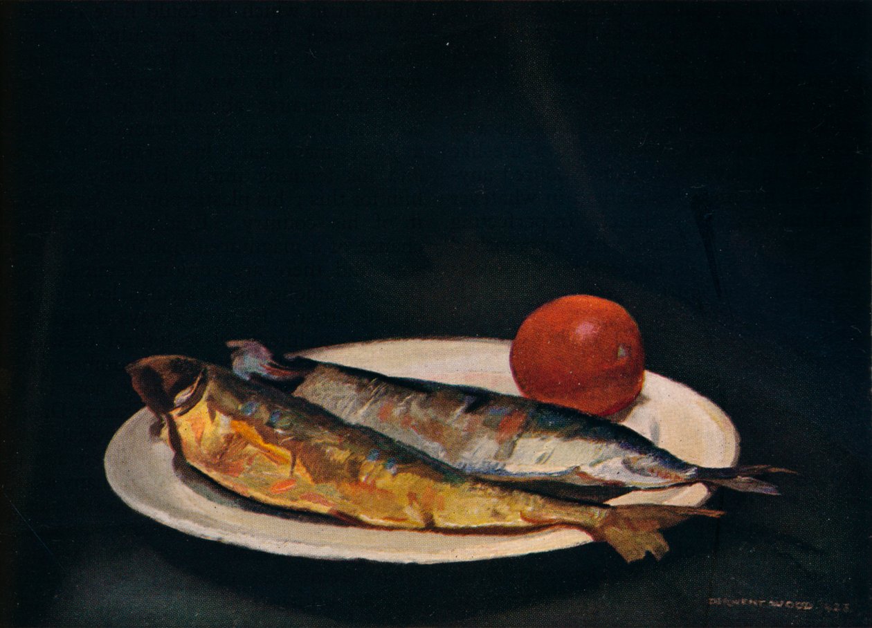 „Śledzie na talerzu”, ok. 1910 r. autorstwa Francis Derwent Wood