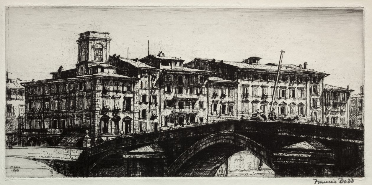 Ponte di Mezzo, Piza autorstwa Francis Dodd