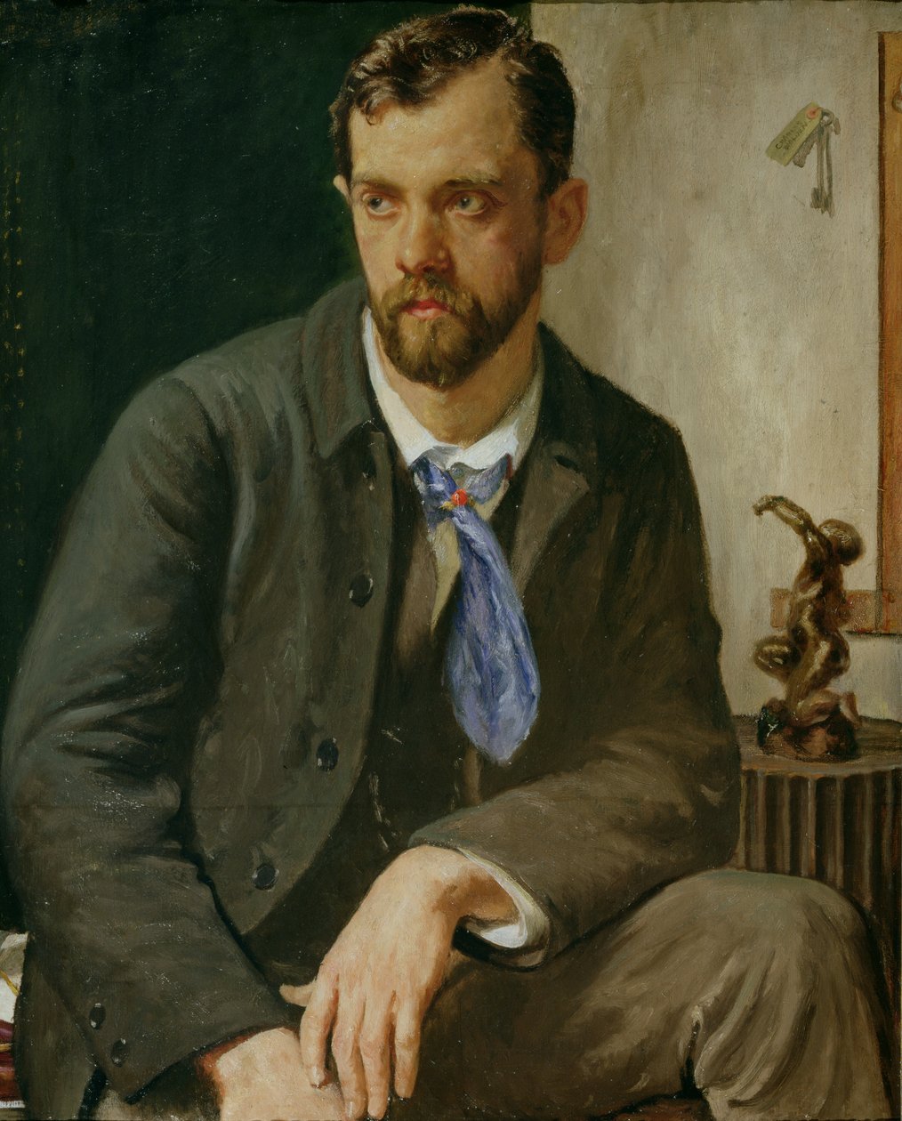 Portret Charlesa Holdena (1875-1960) (olej na płótnie) autorstwa Francis Dodd