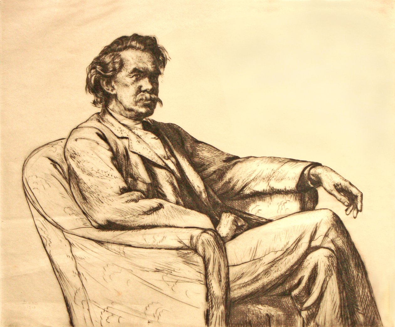 Portret mężczyzny autorstwa Francis Dodd