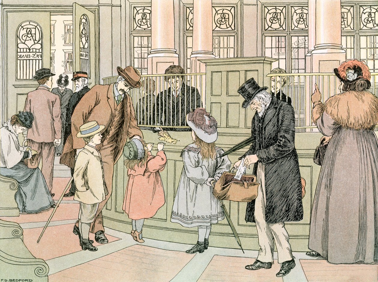 Bank, 1899 autorstwa Francis Donkin Bedford
