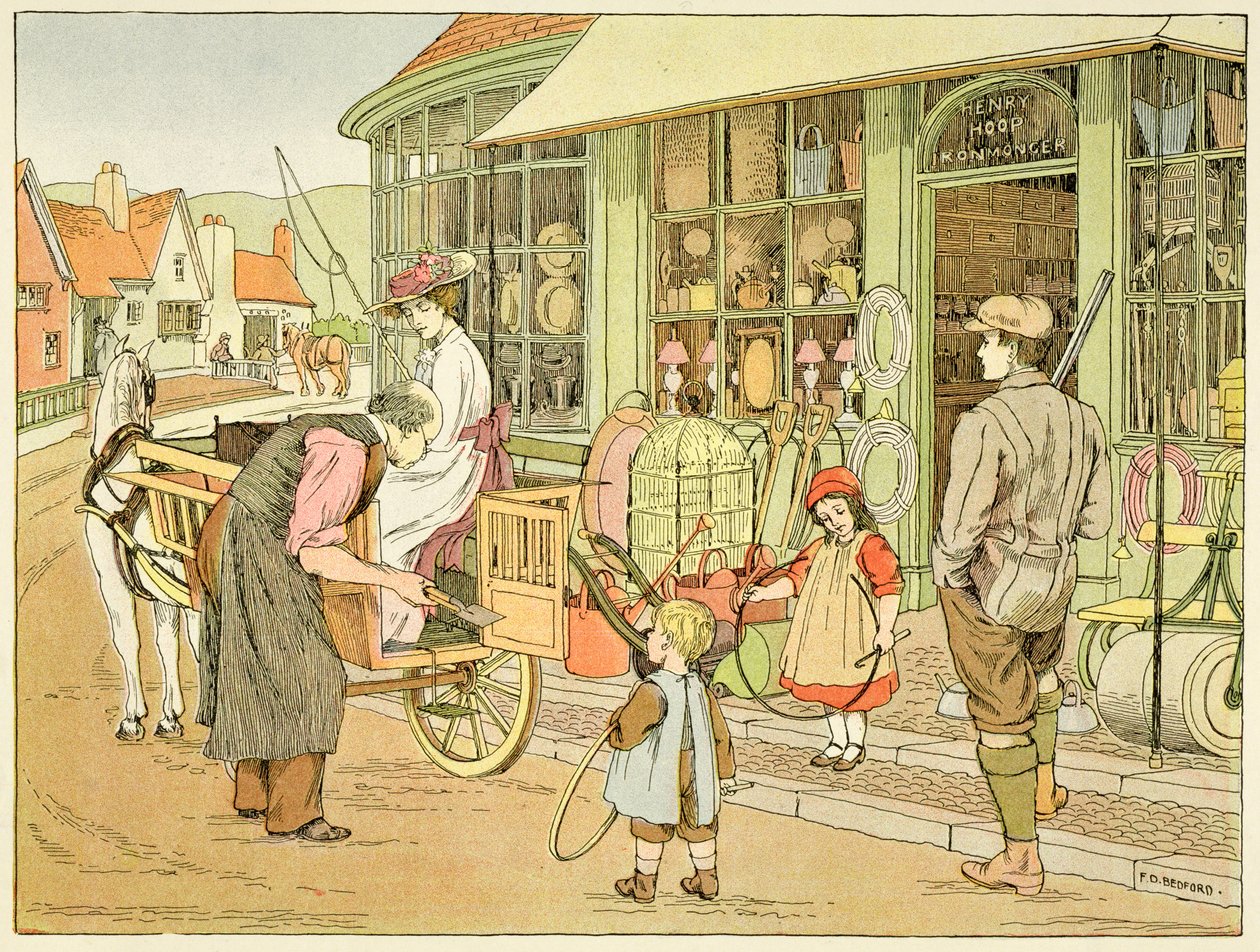 Sklep żelazny, z "Księgi sklepów autorstwa Francis Donkin Bedford
