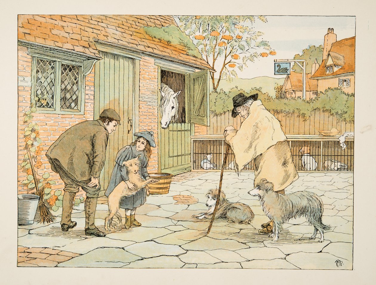 The Vet, od Four and Twenty Toilers, pub. 1900 (kolorowa litografia) autorstwa Francis Donkin Bedford