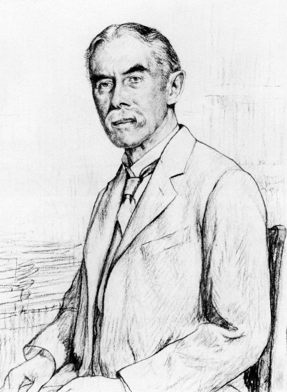 Portret Alfreda Edwarda Housmana 1859-1936 autorstwa Francis Edgar Dodd