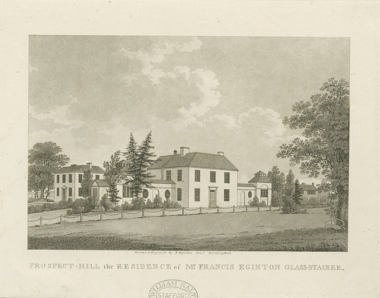 Soho - Dom Francisa Egintona: rycina akwatinta, bd [ok. 1798] (druk) autorstwa Francis Eginton