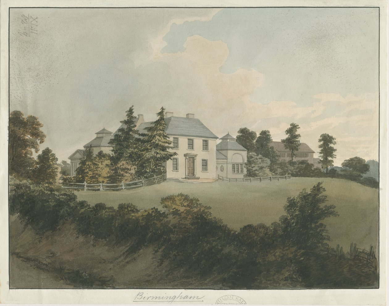 Soho - Francis Eginton House: akwarela, ndc 1798] (malarstwo) autorstwa Francis Eginton