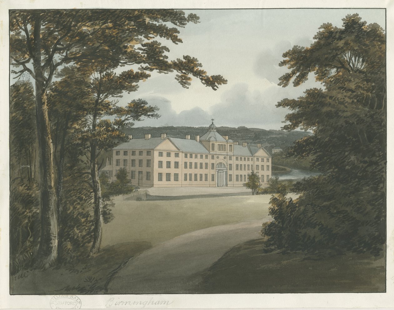 Manufaktura Soho: malarstwo akwarela z konturem tuszu i [c 1798] autorstwa Francis Eginton