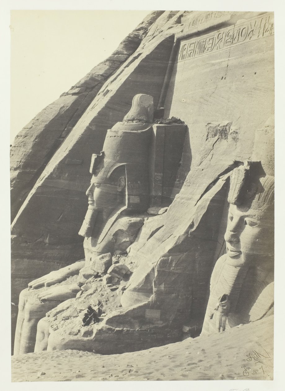 Abu Simbel, Nubia, 1857. autorstwa Francis Frith