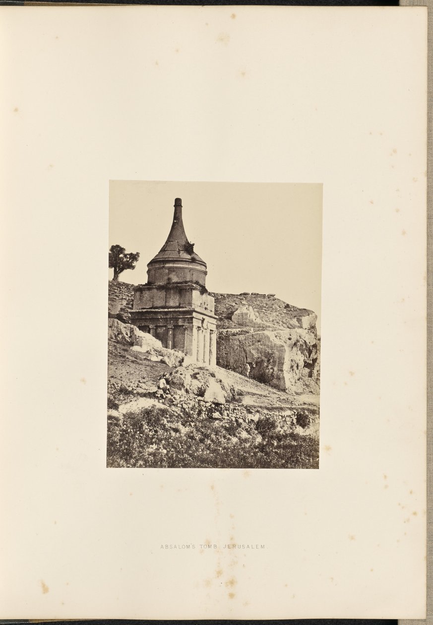 Grób Absaloma, Jerozolima autorstwa Francis Frith