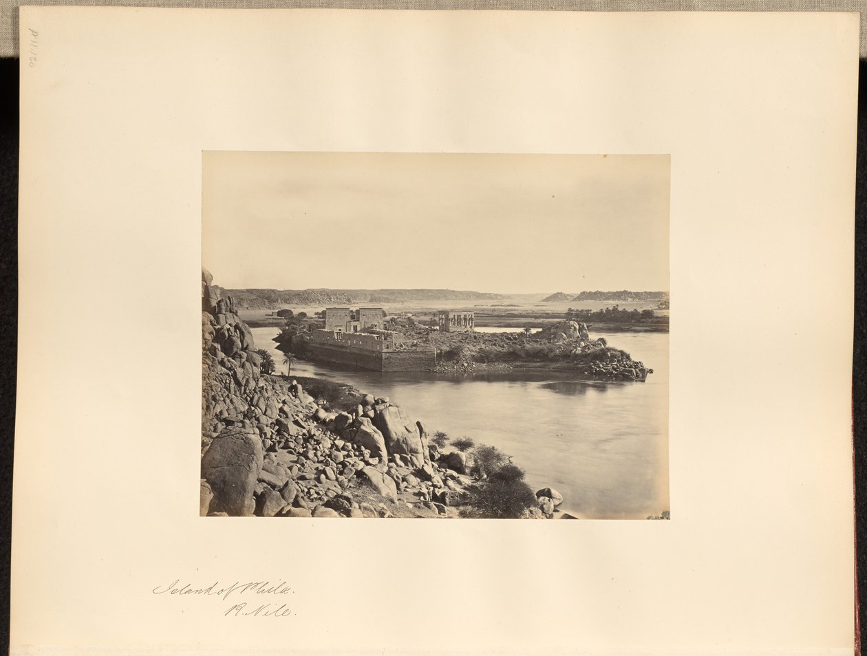 Wyspa Philae, R. Nil autorstwa Francis Frith