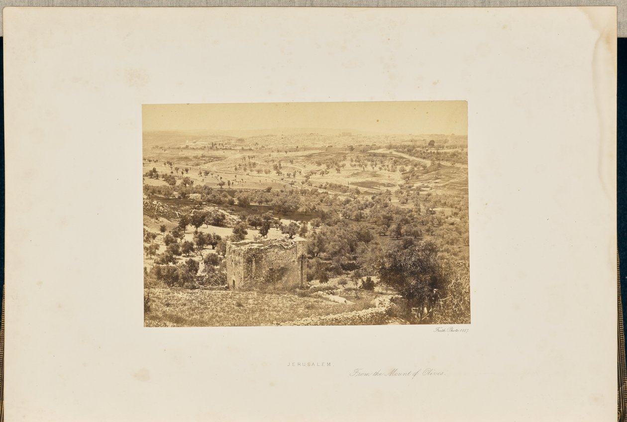 Jerozolima z Góry Oliwnej autorstwa Francis Frith