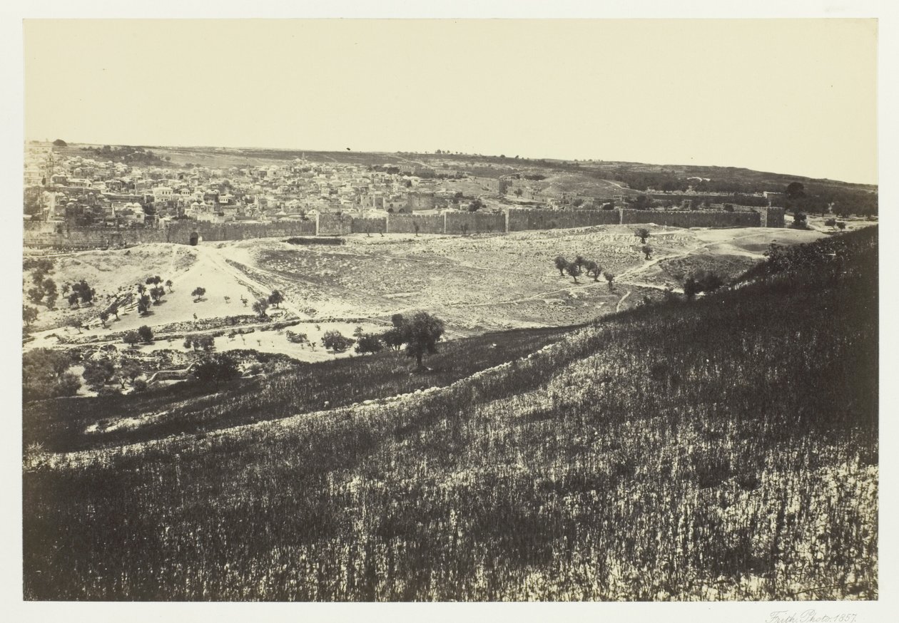Jerozolima z Góry Oliwnej, nr 2 autorstwa Francis Frith
