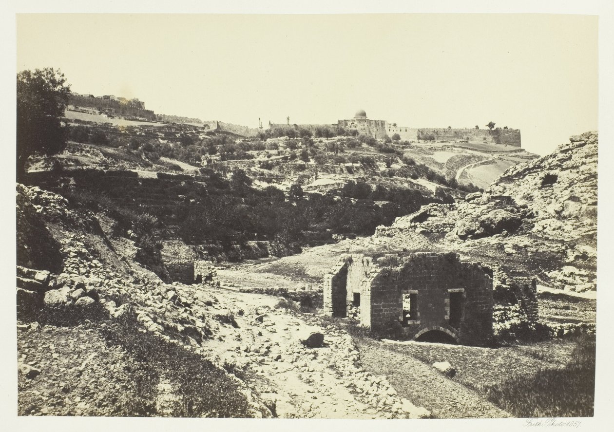 Jerozolima z muru En-Rogel autorstwa Francis Frith