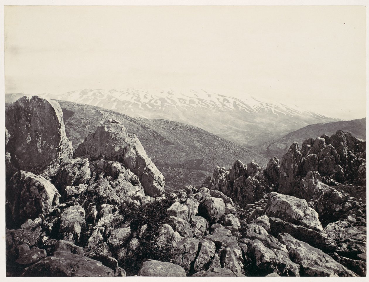 Góra Hermon, Góra Przemienienia autorstwa Francis Frith