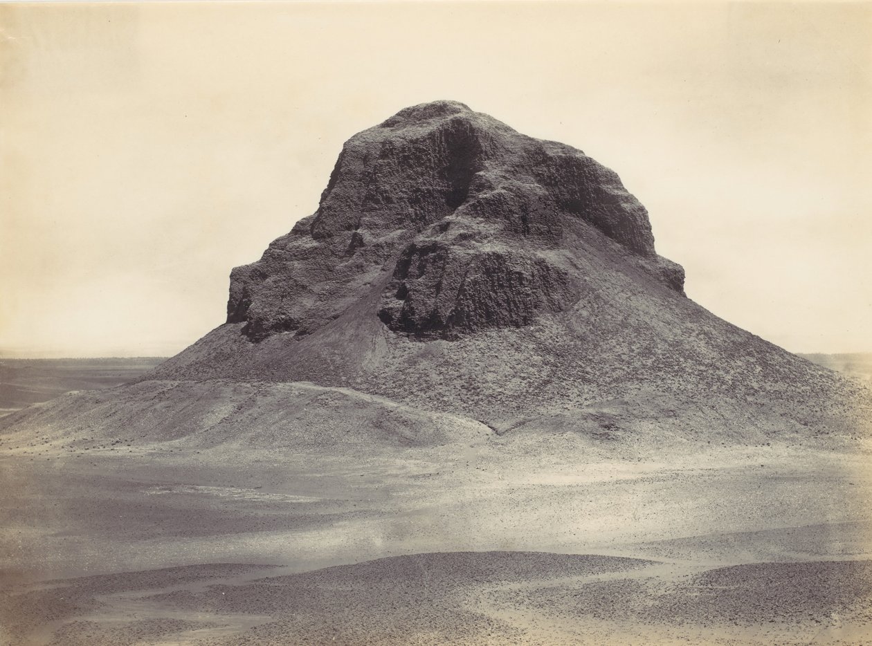 Piramida w Dahshûr, ca. 1857. autorstwa Francis Frith