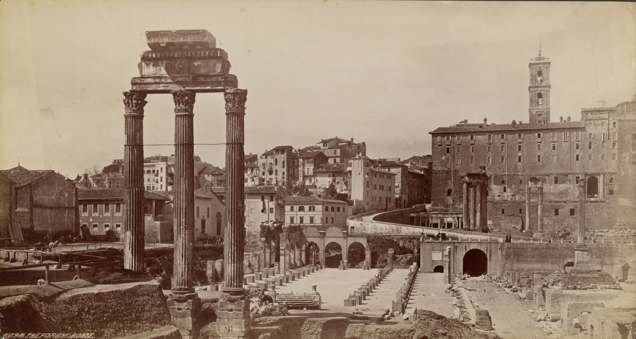 Forum Romanum, Rzym autorstwa Francis Frith
