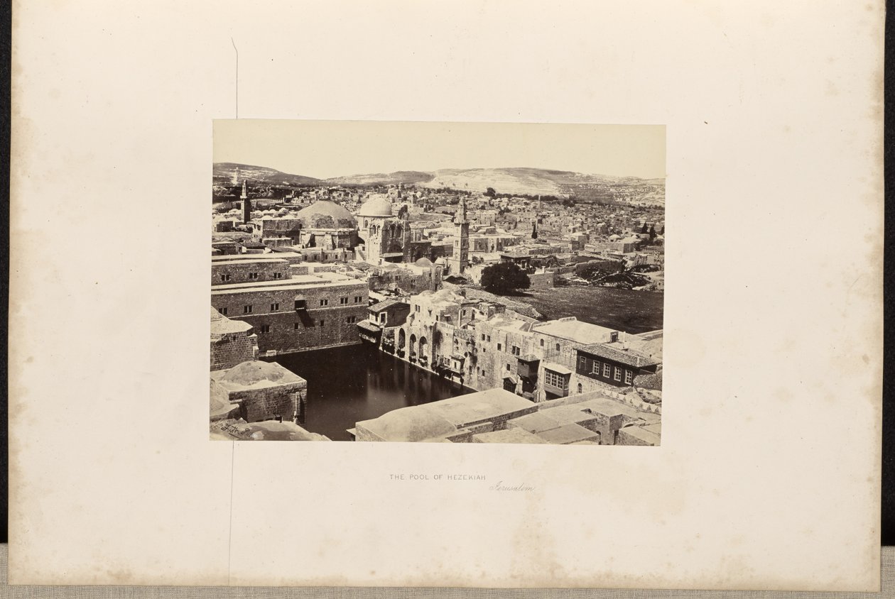 Basen Ezechiasza, Jerozolima autorstwa Francis Frith