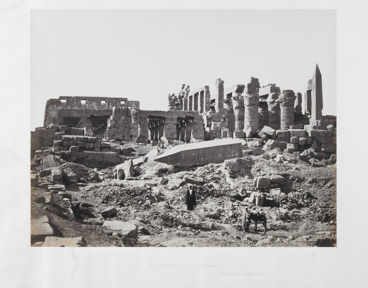 Świątynia El-Karnak, od południowego wschodu autorstwa Francis Frith