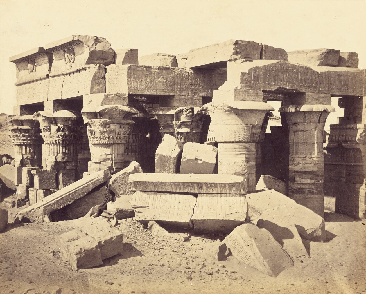 Świątynia w Kom Ombo autorstwa Francis Frith