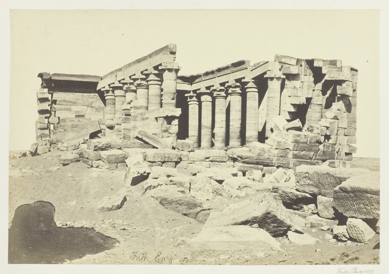 Świątynia Maharaka, Nubia autorstwa Francis Frith