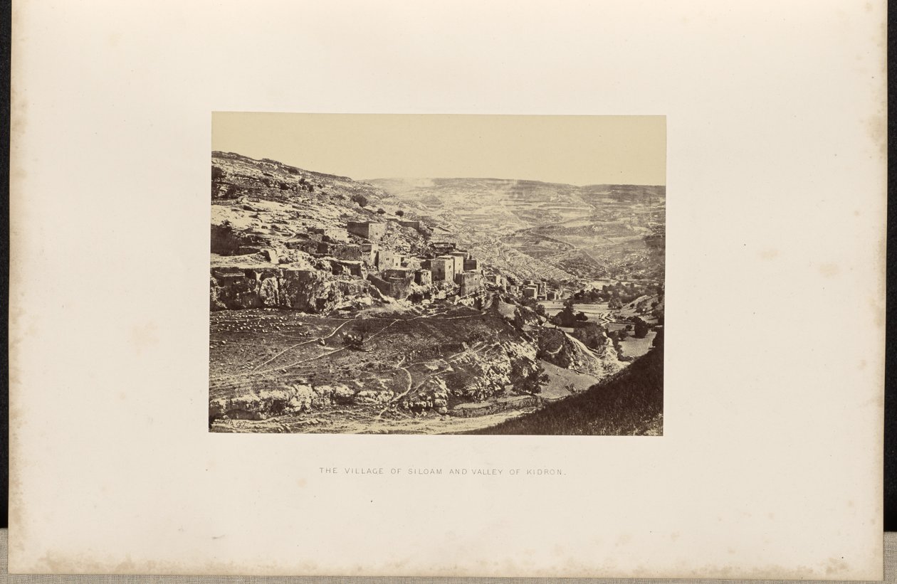 Wioska Siloam i Dolina Kidron. autorstwa Francis Frith