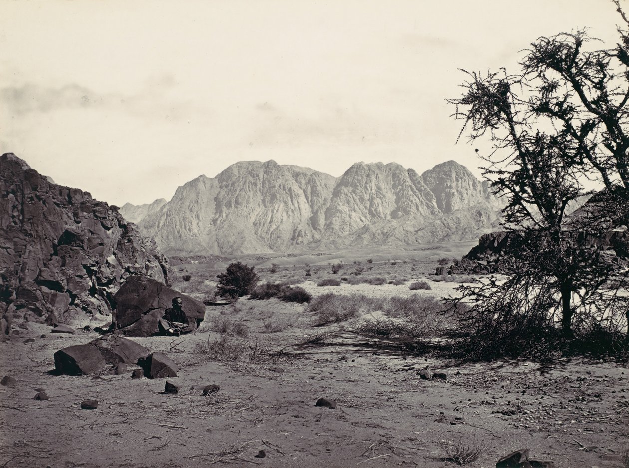 Pisemna Dolina, Synaj, ca. 1857. autorstwa Francis Frith
