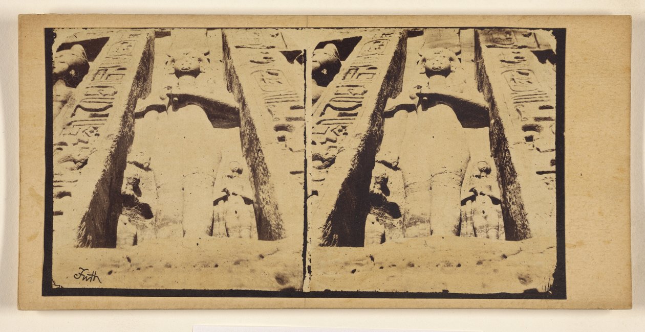 [Der kleine Felsentempel von Abu Simbel.] autorstwa Francis Frith