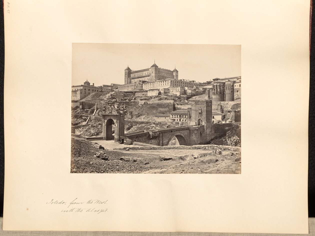 Toledo od zachodu, z Alcazarem autorstwa Francis Frith