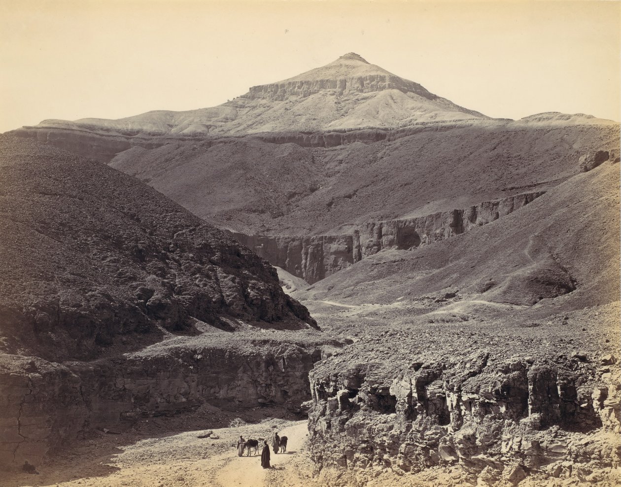 Dolina Królów, Teby, ca. 1857, drukowane lata 70. XIX wieku. autorstwa Francis Frith