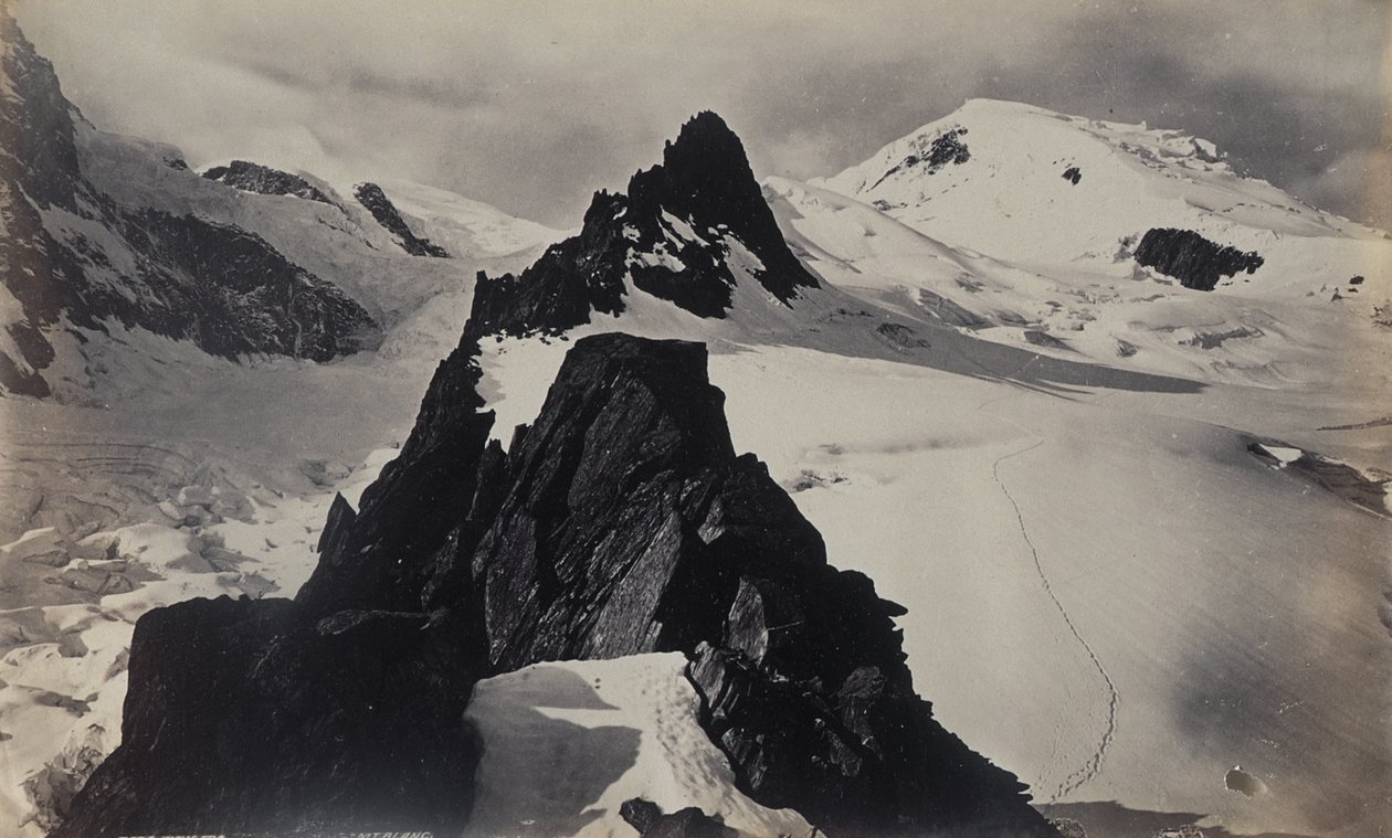 Widok z Mont Blanc autorstwa Francis Frith