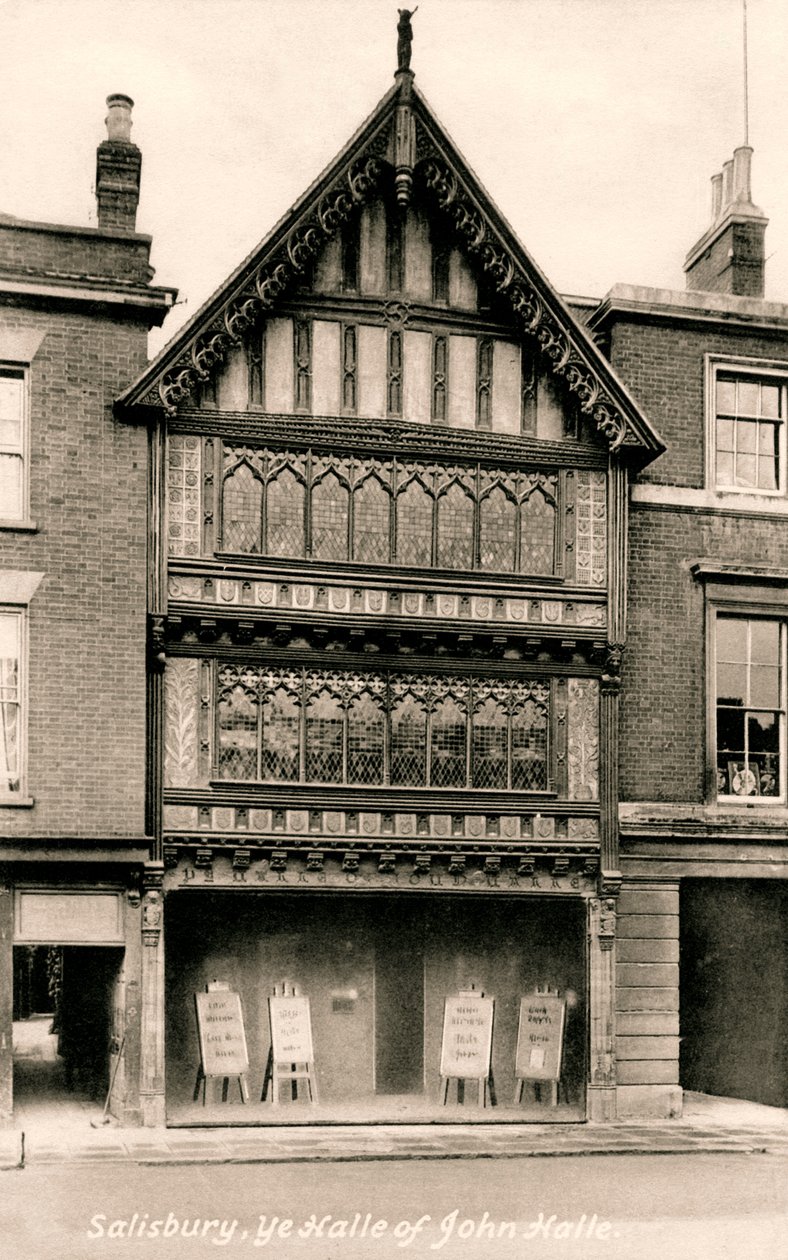 John Halle Hall, Salisbury, Wiltshire, początek XX wieku. autorstwa Frith and Co