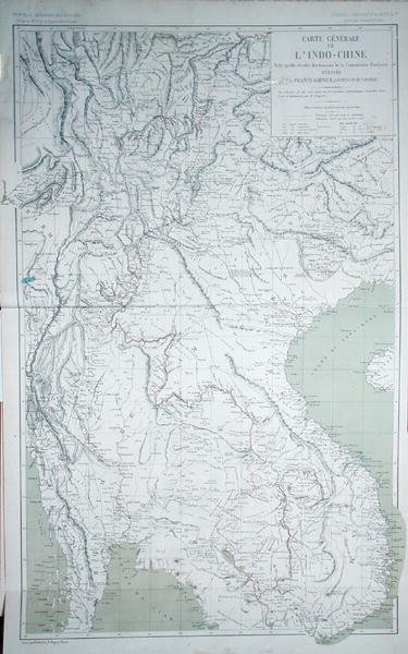 Mapa Indochin z „Atlas du Voyage d